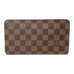 Louis Vuitton Porte Monnaie Wallet Zip Long Damier Brown